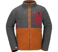 VOLCOM Fleecer Full Zip - Homme - Gris / Orange - taille S- modèle 2025