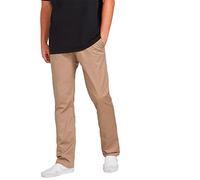Volcom Frickin Pantalon Chino Stretch Coupe Moderne, Kaki 1, 34W x 30L Homme