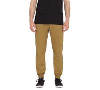 Volcom Frickin Slim Jogger Pant Pantalons, Kaki foncé 1, M Homme