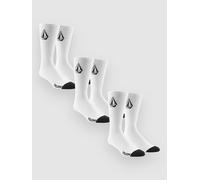 Volcom Full Stone 3Pk Chaussettes blanc Uni
