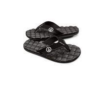Volcom Homme Recliner SNDL Tongs, Noir Blanc Blanc, 40 EU