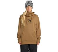 Volcom Hydro Fleece Riding Hoodie - Water-Repellent Sweatshirt with Storm Hood & Thumbholes Pull-Over, Bronze, XS Femme