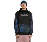 Volcom Hydro Fleece Riding Hoodie - Water-Repellent Sweatshirt with Storm Hood & Thumbholes Pull-Over Homme