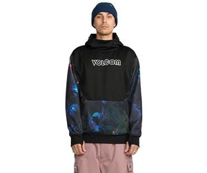 Volcom Hydro Fleece Riding Hoodie - Water-Repellent Sweatshirt with Storm Hood & Thumbholes Pull-Over Homme