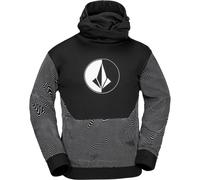 Volcom - Sweat hydrophobe à capuche - Hydro Riding Hoodie Black Print pour Homme - Taille M - Noir Noir M