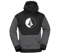 Volcom - Sweat hydrophobe à capuche - Hydro Riding Hoodie Black Print pour Homme - Taille L - Noir Noir L