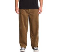 Volcom - Jean ample et confortable - Billow Tapered Cord Pant Ermine pour Homme en Coton - Taille 33 US - Beige Beige 33 US