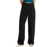 Volcom - Jean décontracté en coton - Weellow II Denim W Black pour Femme en Coton - Taille 28 US - Noir Noir 28 US