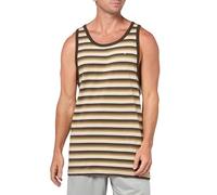 Volcom Level Stone Débardeur rayé pour Homme, Beige foncé, M