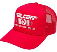 Volcom Logo Cheese Trucker Hat Casquette de Baseball, Canneberge, Taille Unique Homme