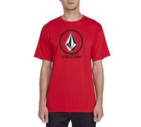 Volcom Men's Crisp Short Sleeve T Shirt Red S