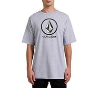 Volcom Men's Crisp Stone Heather Gray Short Sleeve T Shirt 2XL