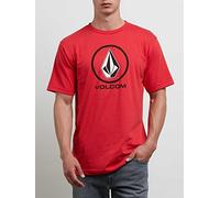 Volcom Men's Crisp Stone Short Sleeve Tee, True red, Medium