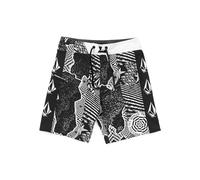 Volcom Mod Tech Boardshorts (Big Boys & Little Sizes) Combinaison modèle Court, Noir/Blanc, 27 Garçon