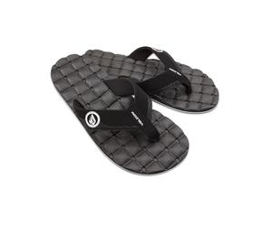Volcom New School SNDL Tongs pour homme, noir/blanc, 49 EU