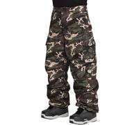 Volcom NWRK Pantalon Baggys Homme Snowboard Camouflage Vert