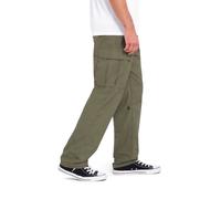 Volcom Pantalon Cargo Tapered Décontracté 30-38 Coton Green Wintermoss