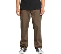 Volcom - Pantalon chino - Frickin Modern Stret Mushroom pour Homme en Coton - Taille 30 - Marron Marron 30