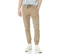 Volcom Pantalon de Jogging Fin Frickin, Kaki, 34-37 Homme
