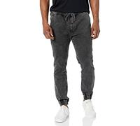 Volcom Pantalon de Jogging Fin Frickin pour Homme, Noir/Gris, Taille S