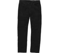Volcom - Pantalon droit en velours côtelé - Solver 5 Pocket Corduroy Pant Black pour Homme en Coton - Taille 32 US - Noir Noir 32 US