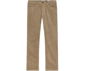 Volcom - Pantalon droit en velours côtelé - Solver 5 Pocket Corduroy Pant Brindle en Coton - Taille 33 US - Beige Beige 33 US