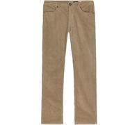 Volcom - Pantalon droit en velours côtelé - Solver 5 Pocket Corduroy Pant Brindle pour Homme en Coton - Taille 33 US - Beige Beige 33 US