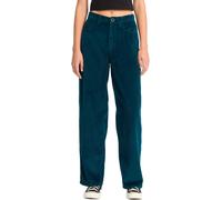 Volcom - Pantalon en velours côtelé - Weellow II Cord Pant W Emerald Green pour Femme en Coton - Taille 27 US - Vert Vert 27 US