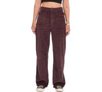 Volcom - Pantalon en velours côtelé - Weellow II Corduroy Pant W Raisin en Coton - Taille 27 US - Bordeaux Bordeaux 27 US