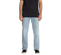 volcom - Pantalon Solver Denim Heavy Worn Faded Homme - Homme - Taille 32_32 - Bleu