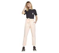 Volcom Pap Bag Pant Pantalon pour Femme XS Pêche Clair (Light Peach)