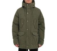Volcom - Parka doublée en sherpa - Starget 5K Parka Military pour Homme - Taille L - Kaki Kaki L