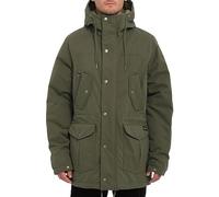 Volcom - Parka doublée en sherpa - Starget 5K Parka Military pour Homme - Taille XL - Kaki Kaki XL