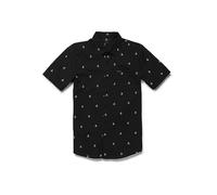 Volcom Patterson Chemise tissée à manches courtes pour homme, noir, Taille L