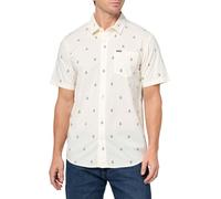Volcom Patterson Chemise tissée boutonnée à manches courtes pour homme, Flash blanc, XX-Large