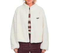 Volcom - Polaire chaude zippée - Wylding Out Sherpa W Off White en Coton - Taille L - Blanc Blanc L
