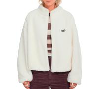 Volcom - Polaire chaude zippée - Wylding Out Sherpa W Off White en Coton - Taille M - Blanc Blanc M