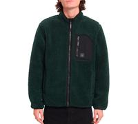 Volcom Polaire zippée Muzzer Fuzzar Zip Homme Scarab en silicone Vert Taille M
