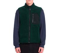 Volcom - Polaire sans manche en sherpa - Muzzer Fuzzar Vest Scarab en Silicone - Taille L - Vert Vert L