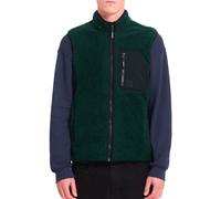Volcom - Polaire sans manche en sherpa - Muzzer Fuzzar Vest Scarab pour Homme en Silicone - Taille XL - Vert Vert XL