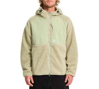 Volcom - Polaire zippée à capuche - Nomaa Sherpa Zip Green Tea pour Homme - Taille S - Vert Vert S