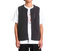 Volcom - Polaire zippée sans-manches - Arch Stone Vest Asphalt Black pour Homme - Taille M - Noir Noir M