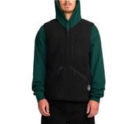 Volcom - Polaire zippée sans-manches - Snowdrift Vest Black pour Homme - Taille XL - Noir Noir XL