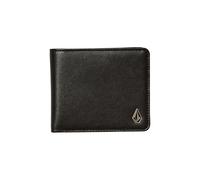 Volcom Portefeuille Slim Stone PU pour homme Taille L, noir, taille unique