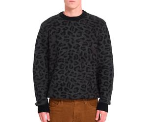 Volcom - Pull à col rond - Leopold Sweater Black en Nylon - Taille S - Marron Marron S