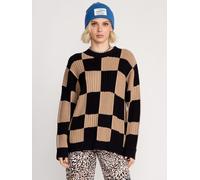 Volcom Pull-over 'TRIPNOTIC' beige / noir, Taille M
