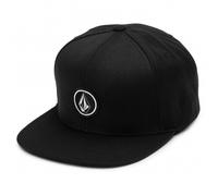 Volcom Men's Quarter Twill Black Snapback Hat Taille Unique