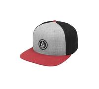 Volcom Casquette 'Quarter Twill' gris chiné / rouge / noir, Taille 55-60