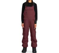 Volcom - Salopette de snowboard imperméable et respirante - Creston 3D Stretch Bib Overall W Oxblood pour Femme - Taille M - Bordeaux Bordeaux M