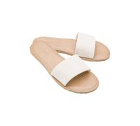 Volcom Sandales simples à enfiler en cuir synthétique pour femme, sable, 37.5 EU